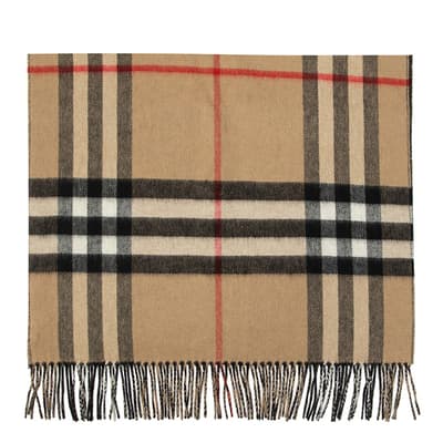 Burberry Cashmere Giant Check Scarf