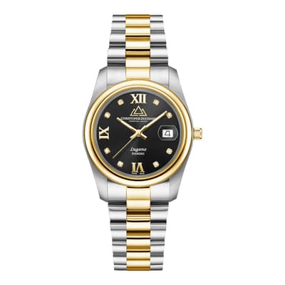 Women's Silver/Gold Lugano Watch