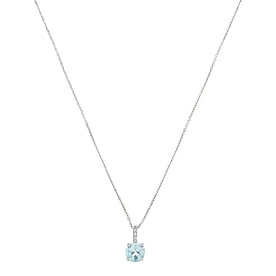 Blue Light Diamond Pendant