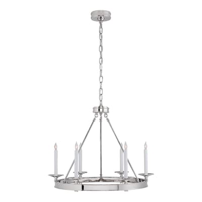 Launceton Small Ring Chandelier in Polished Nickel