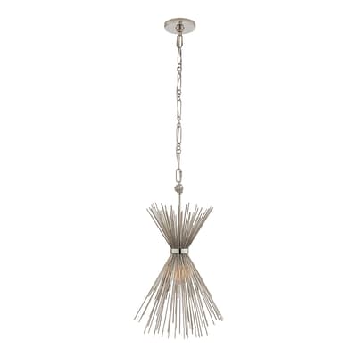 Strada Small Chandelier in Polished Nickel