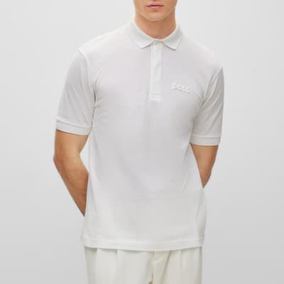 White Piocomfort cotton Polo Shirt