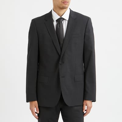 Dark Grey Hayes Wool Blend Suit Jacket