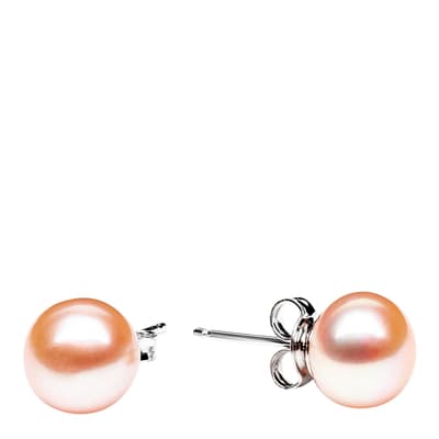 Pink Freshwater Pearl Stud Earrings