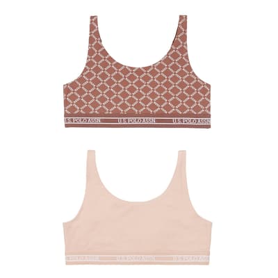 Nude 2 Pack Cotton Bralette
