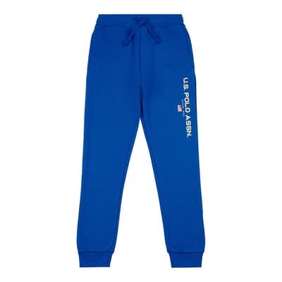 Younger Boy's Blue Player 3 Cotton Blend Joggers