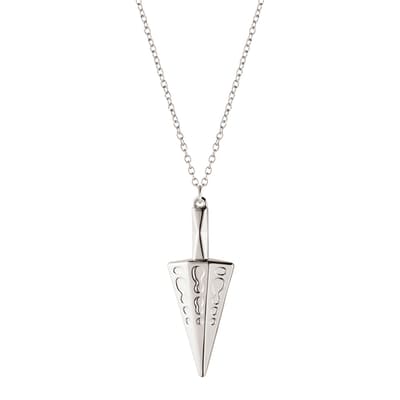 Ornament Cone Tree Pendant, Palladium