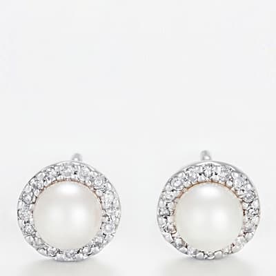 Pearl Diamond Earrings