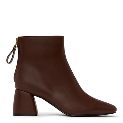 Brown Deena Heeled Ankle Boot