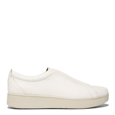 White Rally Slip On Leather Trainer