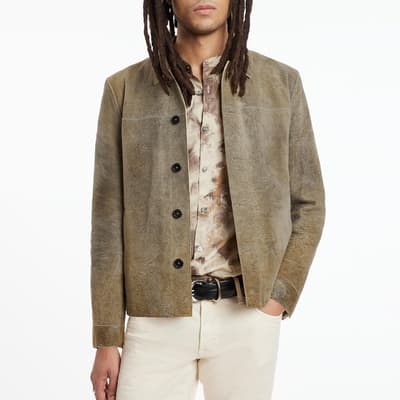 Grey Unlined Button Jacket