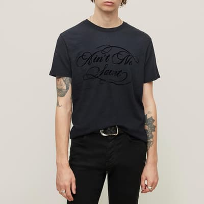 Black Graphic Crew T-Shirt