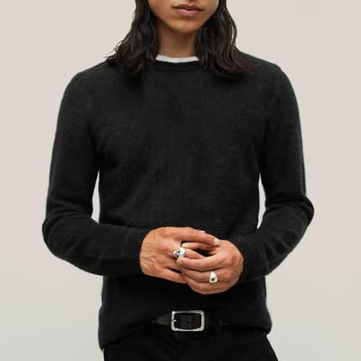 Black Jones Regular Fit Cashmere Jumper