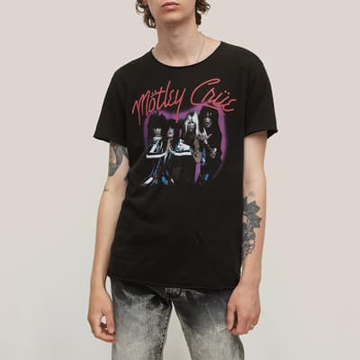 Black Raw Edge T-Shirt