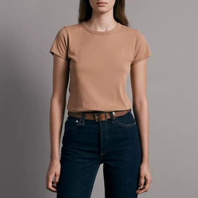 Beige Garment Dye T-shirt