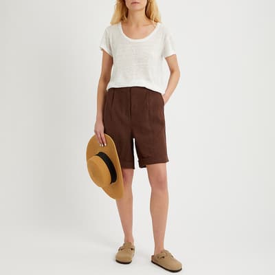 Cocoabean Linen Pleated Short