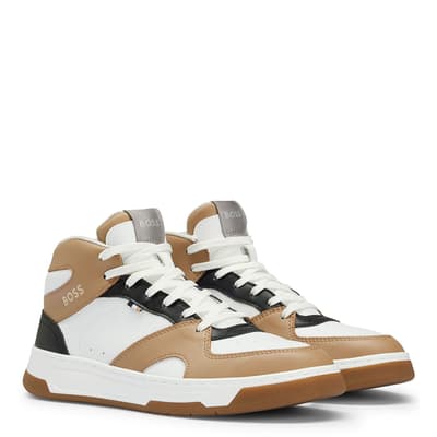 White/Camel Baltimore Trainers