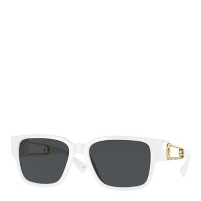 Men's White Versace Square Sunglasses 56mm