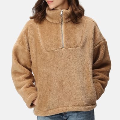 Brown Zeeke Fluffy Fleece