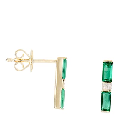 Emerald Rebecca Earrings