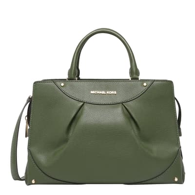 Amazon Green Enzo Medium Satchel