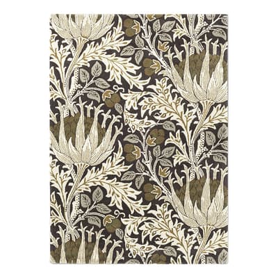 Artichoke Charcoal Mustard 127105 140X200 Rug