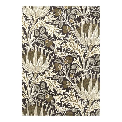 Artichoke Charcoal Mustard 127105 170X240 Rug