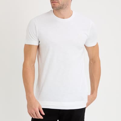 White Ronnie-HD Cotton T-Shirt