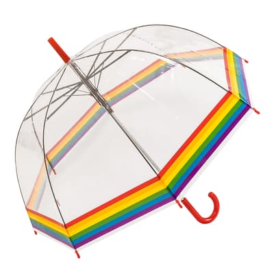 Transparent Raindow Automatic Walking Birdcage Umbrella