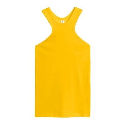 Yellow Cotton Tank Top