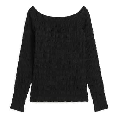 Black Smock Top