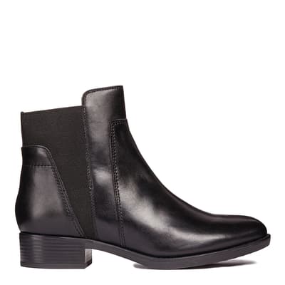 Women's Black Leather Felicity Ankle Boot