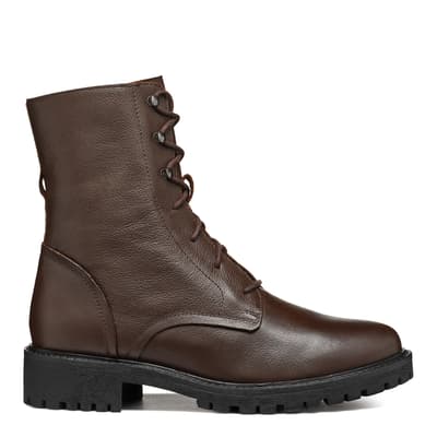 Women's Brown Leather Hoara Ankle Boot