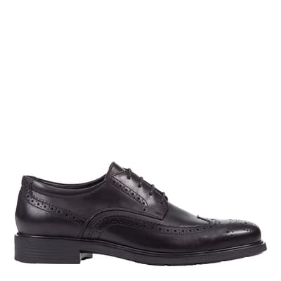 Men's Black Leather Dublin Brogue