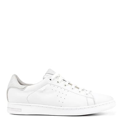 Women's White Leather Jaysen Trainer