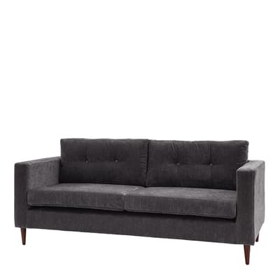 Hopefield 3 Seater Sofa, Charcoal