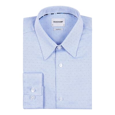 Blue Spot Dobby Cashmere Shirt