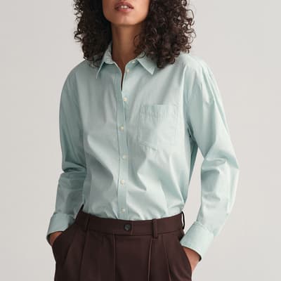 Light Blue Poplin Cotton Shirt