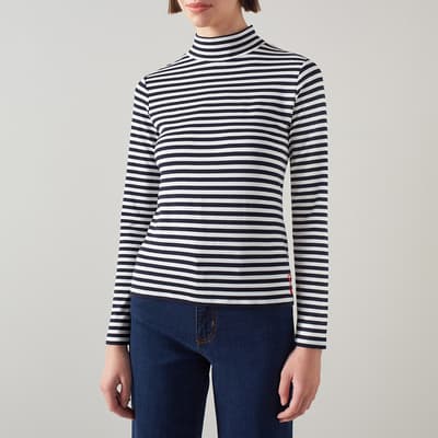 Navy Stripe Top