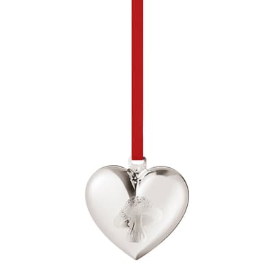 Heart Ornament Palladium Plated