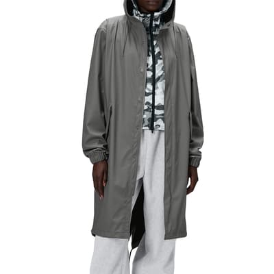 Grey Unisex Waterproof Fishtail Parka