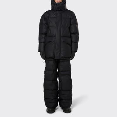 Black Unisex Waterproof Block Puffer Jacket