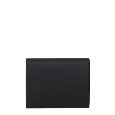 Black Unisex Folded Wallet