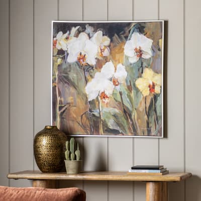 Floral Surprise 90x90cm Framed Canvas