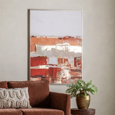 Aged Terracotta 120x90cm Framed Canvas