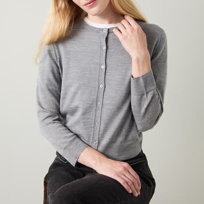 Light Grey Bonnie Wool Cardigan