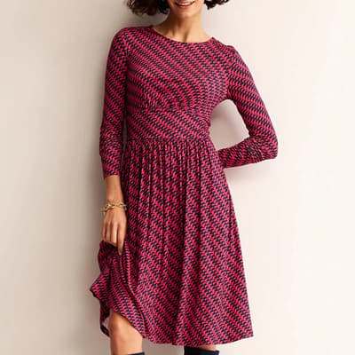 Pink Thea Short Jersey Dress