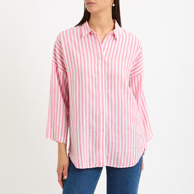 Pink Striped Blouse