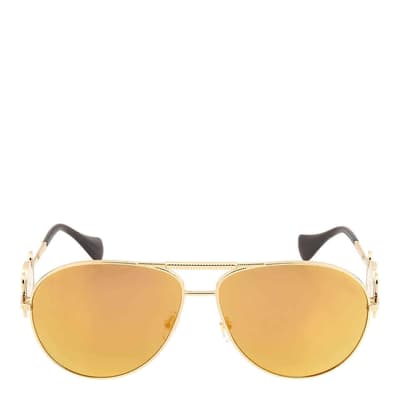 Men's Gold Versace Sunglasses 65mm 
