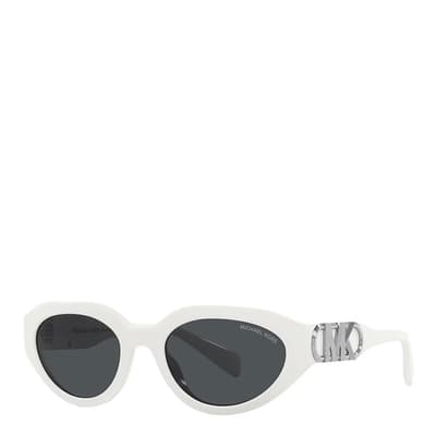 Women's White Michael Kors Sunglasses 53mm